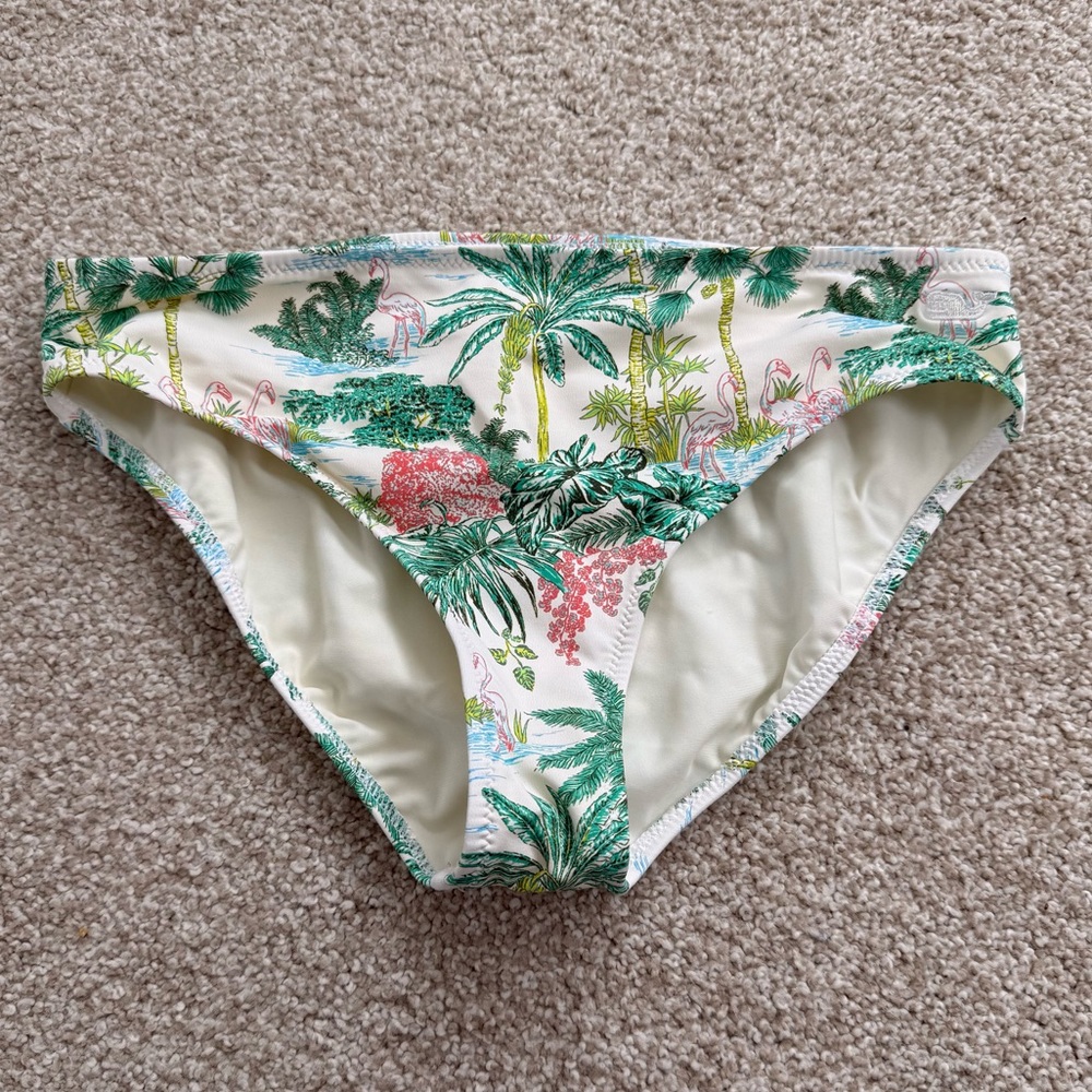 Vineyard Vines Tropical Palm Print Girls Bikini Bottoms Size L (14)